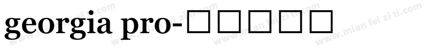georgia pro字体转换